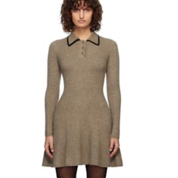STAUD Dresses & Skirts - Staud Taupe Dujour Mini Dress